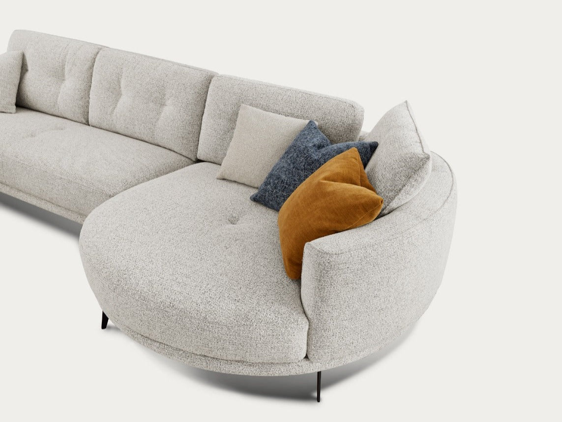 Rene Sectional Sofa – Iron Fabric
