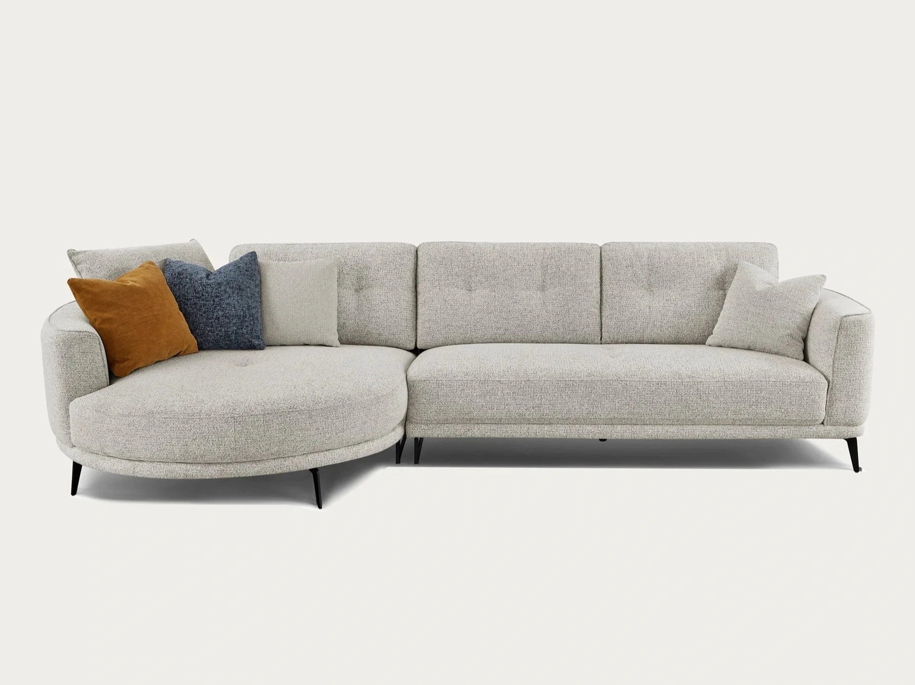Rene Sectional Sofa – Iron Fabric