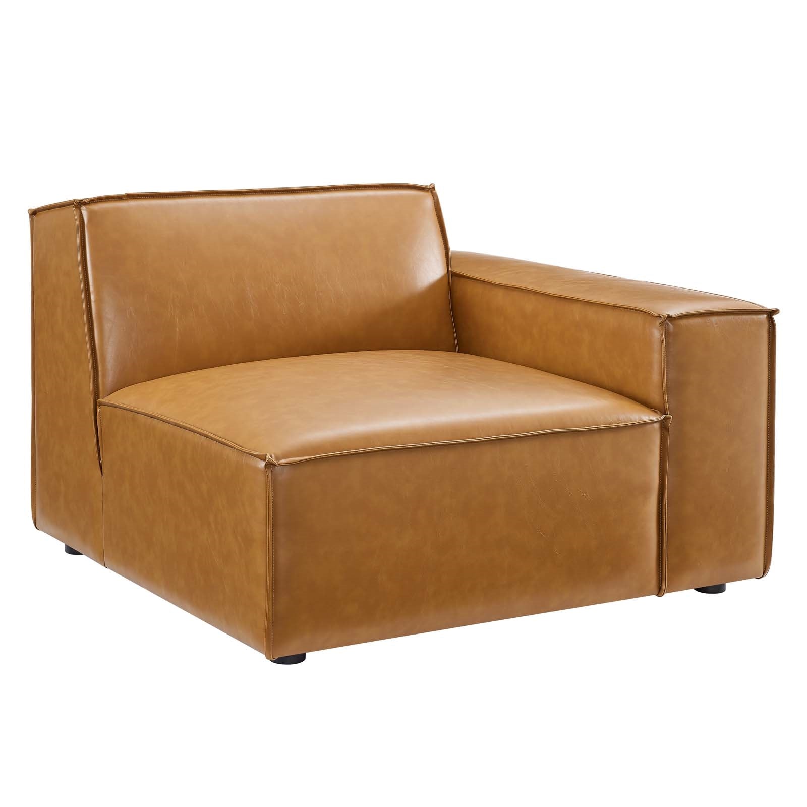 Modway Restore Right-Arm Vegan Leather Sectional Sofa Chair