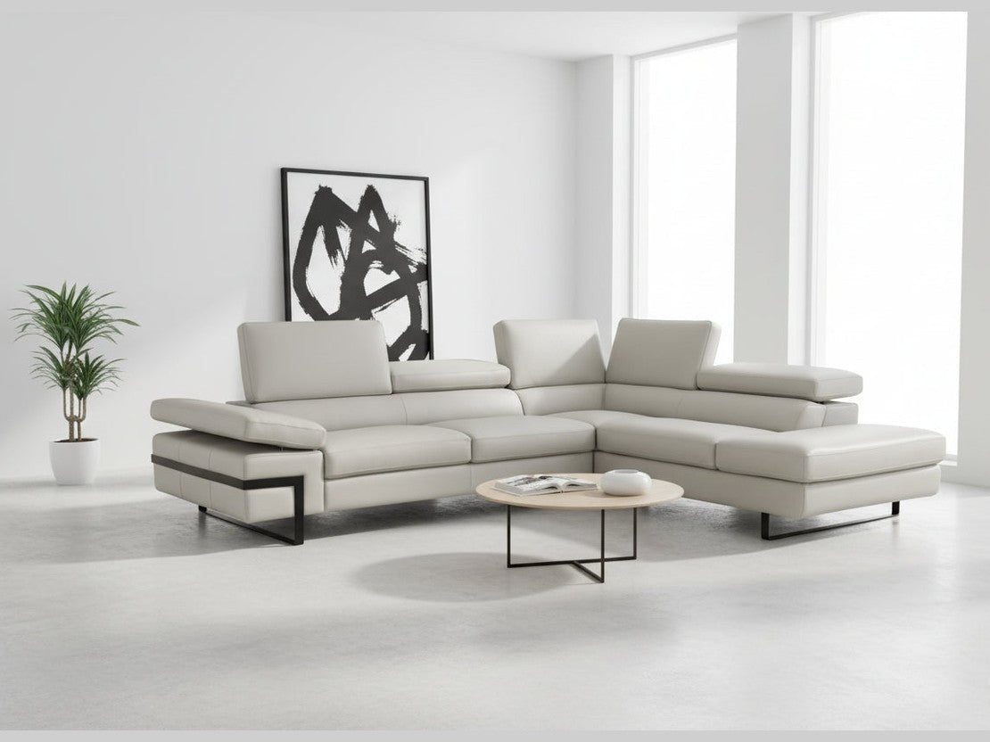 Rimini sectional sofa in a minimalistic room scene.