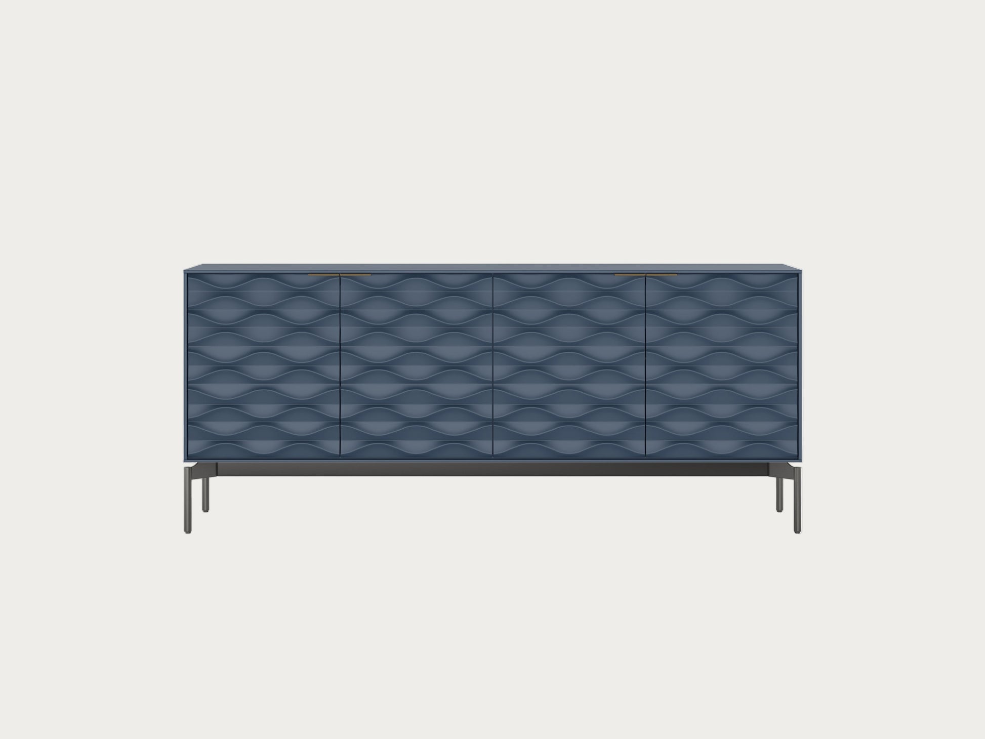 Ripple 7629 Credenza Ocean Brushed Carbon finished