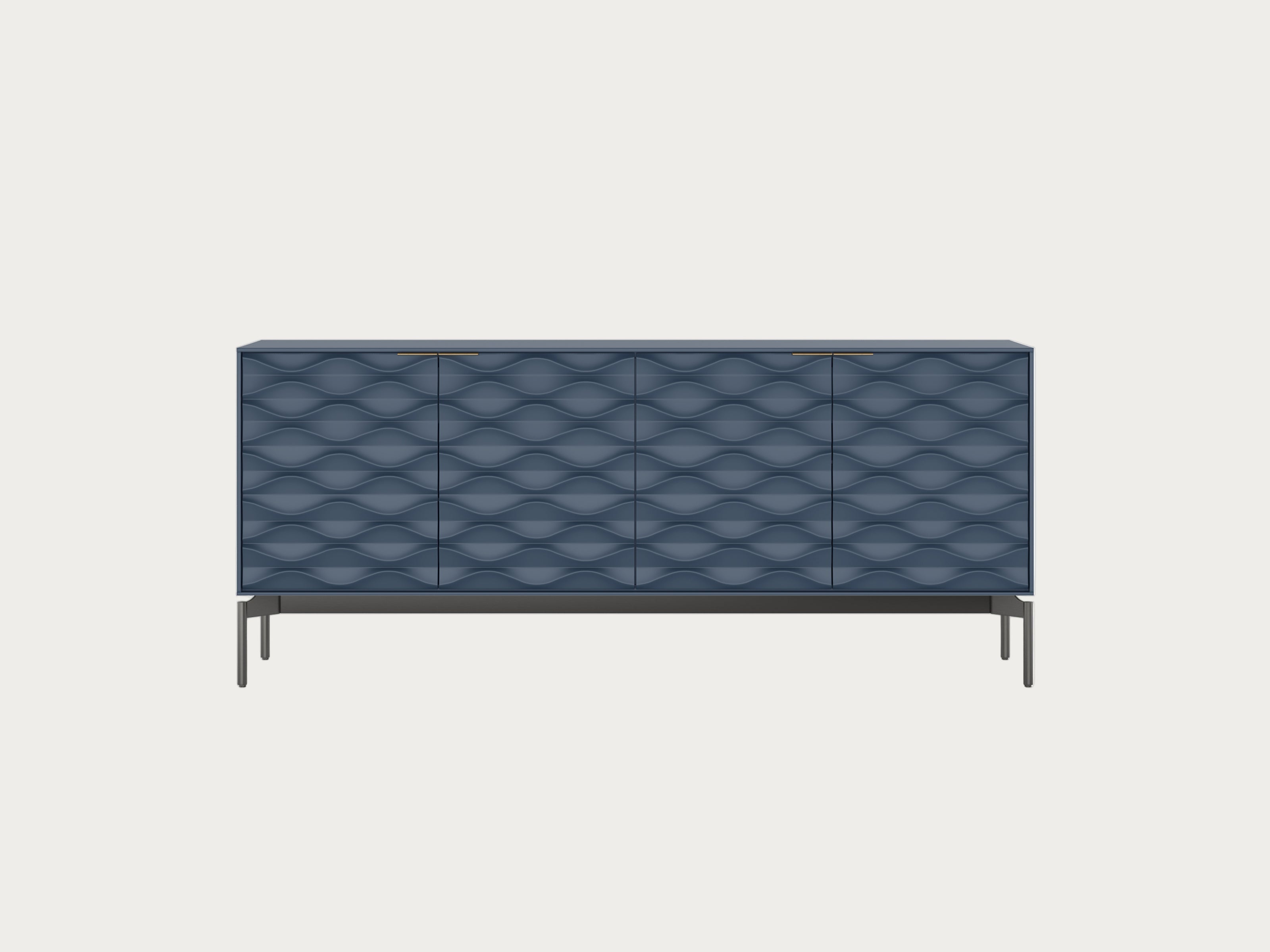 Ripple 7629 Credenza Ocean Brushed Carbon finished