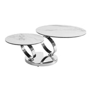 Ruma coffee table with rotating top, grey