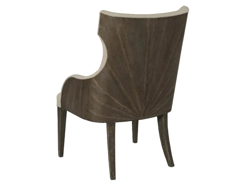 Americ Drew Emporium wooden chair with a unique back design on a white background