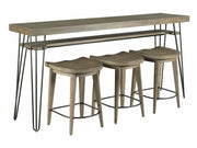 Hammary Sanbern Bar Console With Three Stools