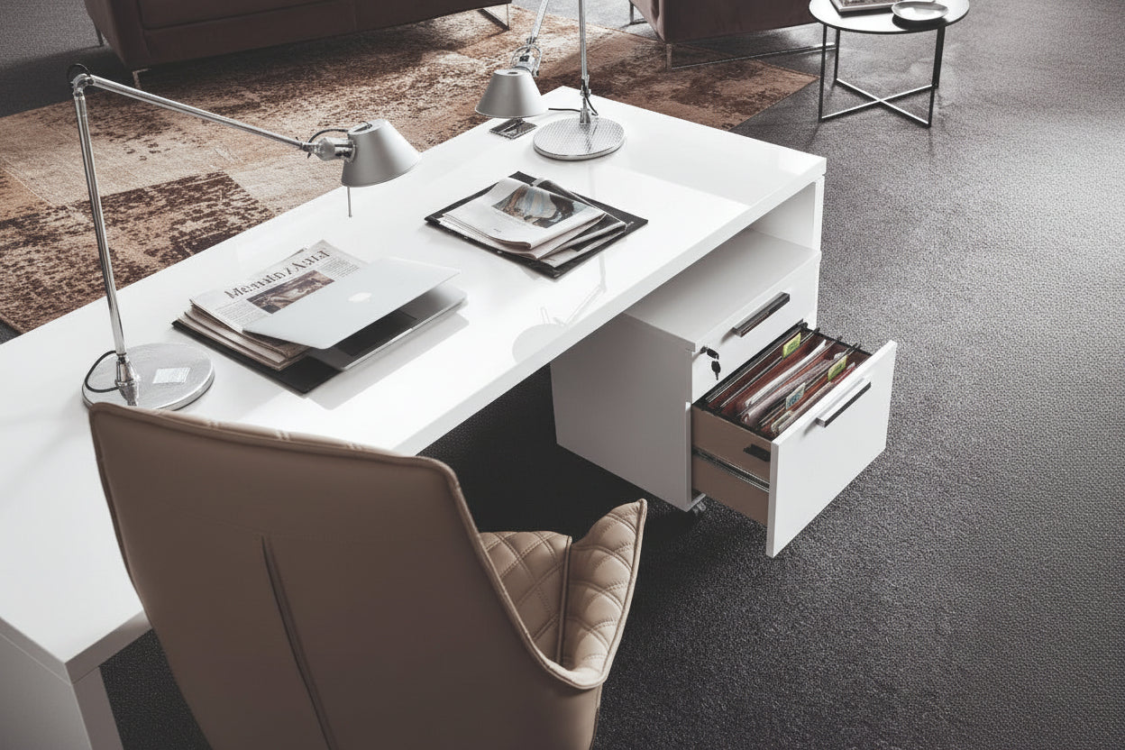Sedona office desk and file pedestal by ALF Italia