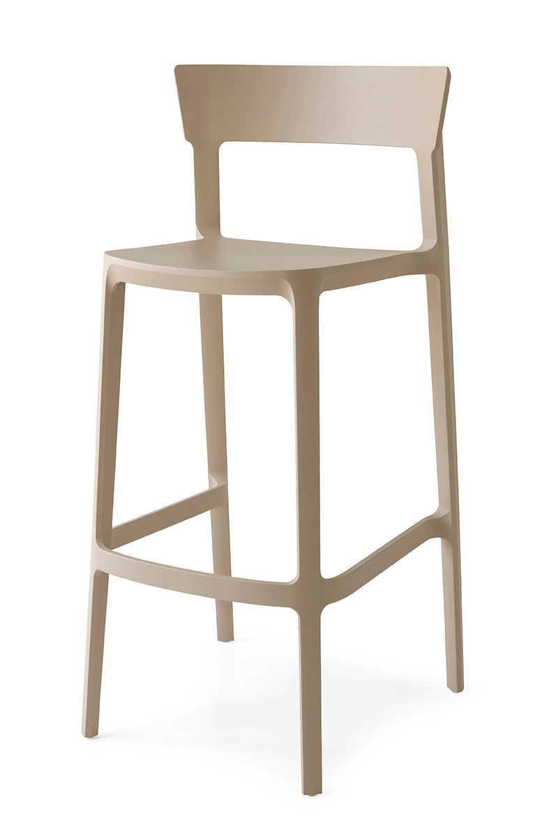 Calligaris Skin CS-1843 stackable polypropylene stool | Quick Ship