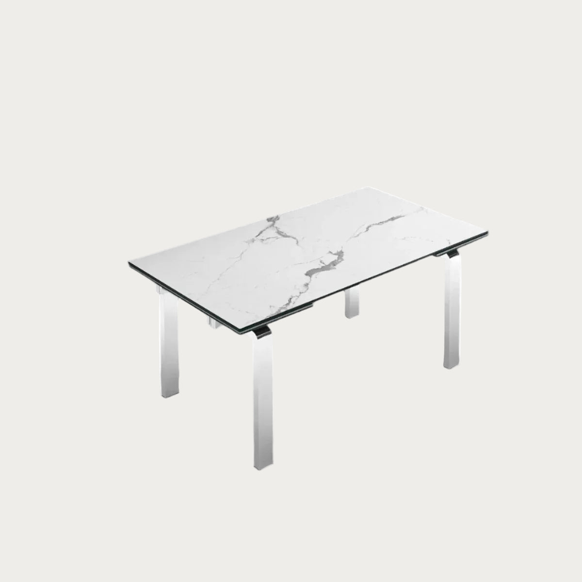 Stark Extendable Dining Table, Ceramic Top