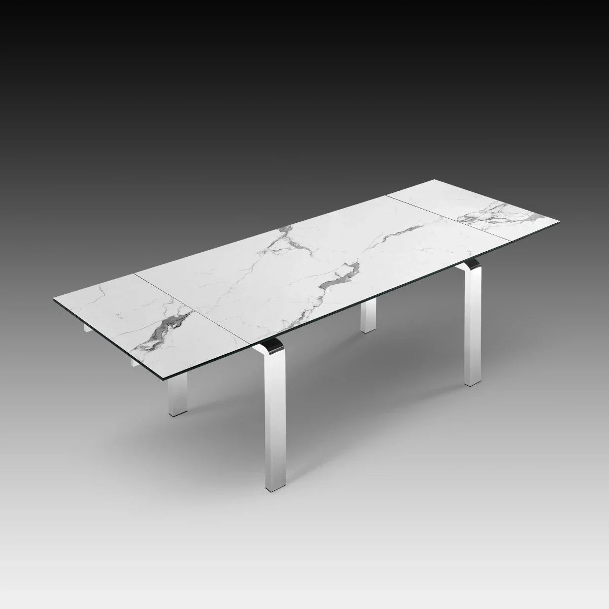 Stark Extendable Dining Table, Ceramic Top