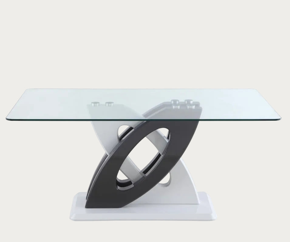 Stella glass coffee table with a modern design
