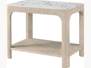 Theodore Alexander Horizon Rectangular Quartz Side Table