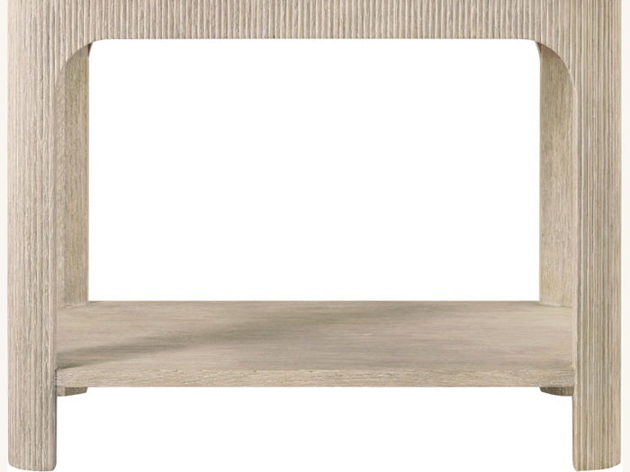 Theodore Alexander Horizon Rectangular Quartz Side Table