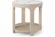 Theodore Alexander Horizon Round Quartz Side Table