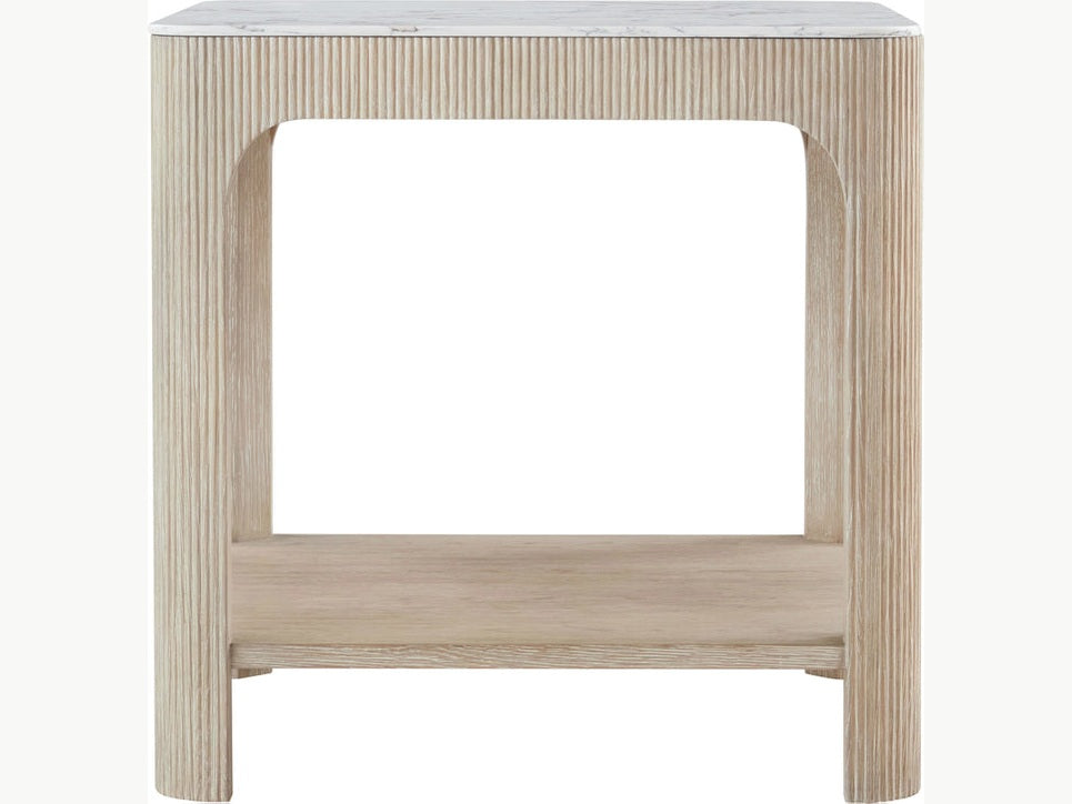 Theodore Alexander Horizon Square Quartz Side Table
