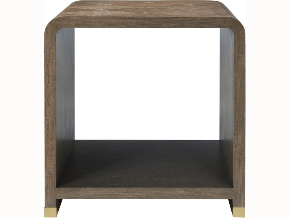 Theodore Alexander Judith Leiber 50402.C385 Side Table, Mink Finish