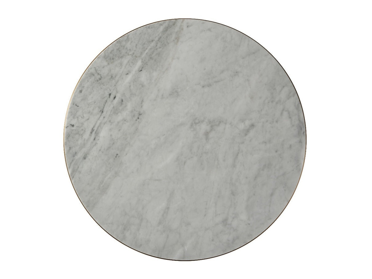 Theodore Alexander Small Fisher Round Cocktail Table, Marble Top