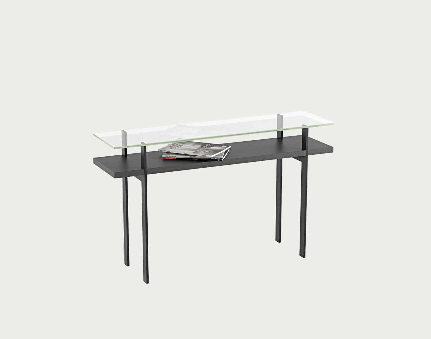 BDI Terrace 1153 Console Table, Charcoal Stained Ash 