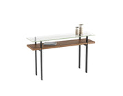 BDI Terrace 1153 Console Table, Natural Walnut