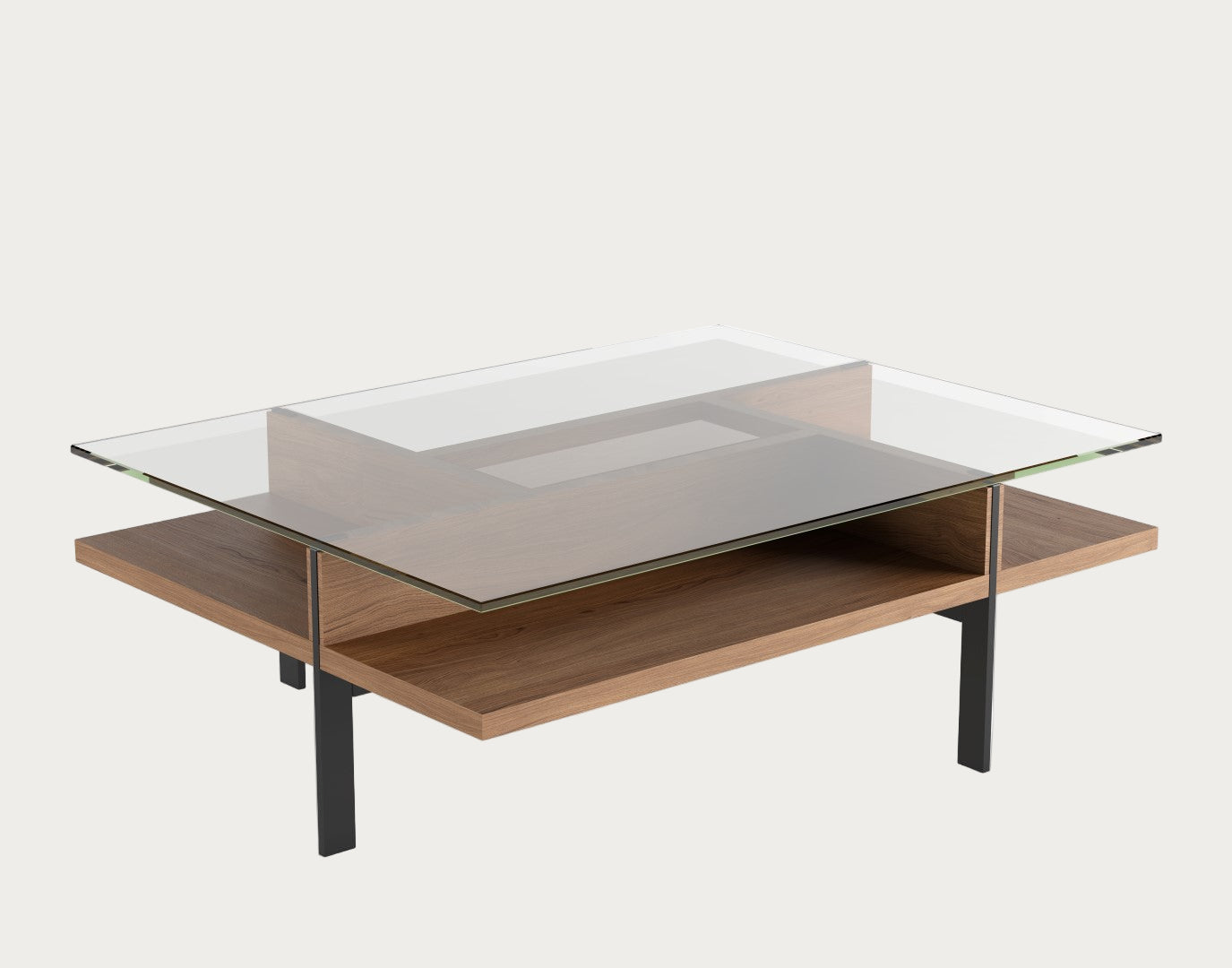 BDI Terrace 1152 Rectangular Coffee Table, Natural Walnut