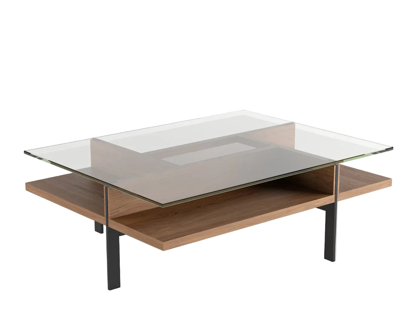 BDI Terrace 1152 Rectangular Coffee Table, Natural Walnut