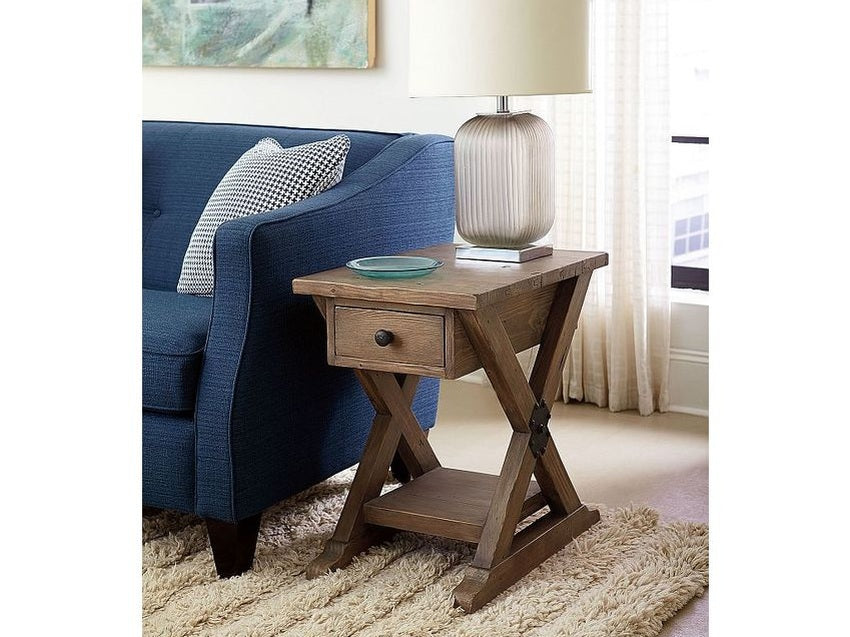 Hammary Trestle Chairside Table