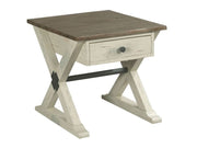 Hammary Reclamation Place Trestle Drawer End Table