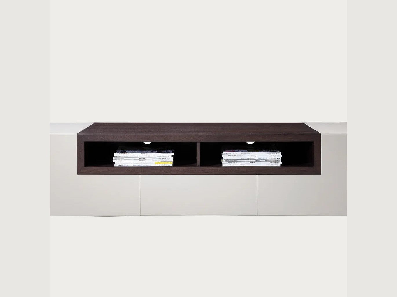 J&M TV002 TV Stand Light Grey High Gloss