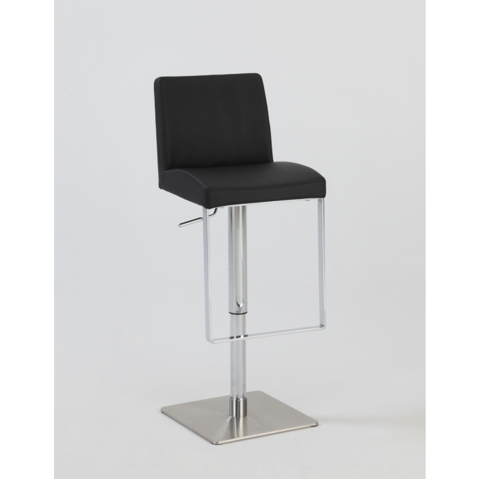 Chintaly 0813 Adjustable Swivel Bar Stool, Black main product photo