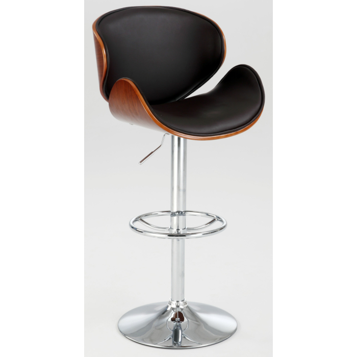 Chintaly 1403 Height Adjustable Bar Stool Brown main product photo