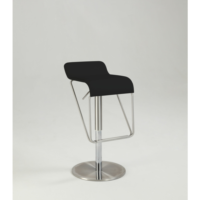 Chintaly 1638 Height Adjustable Bar Stool Black main product photo
