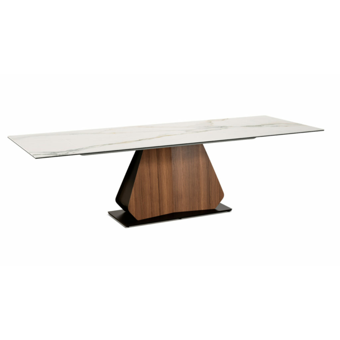 Elite Modern Gea Extension Dining Table with Ceramic Top