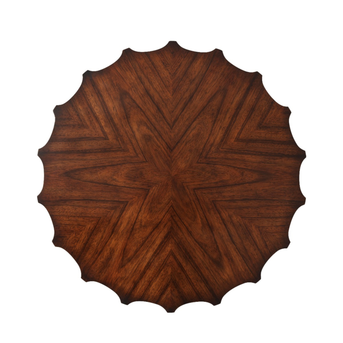 Theodore Alexander Modern Piecrust Accent Table