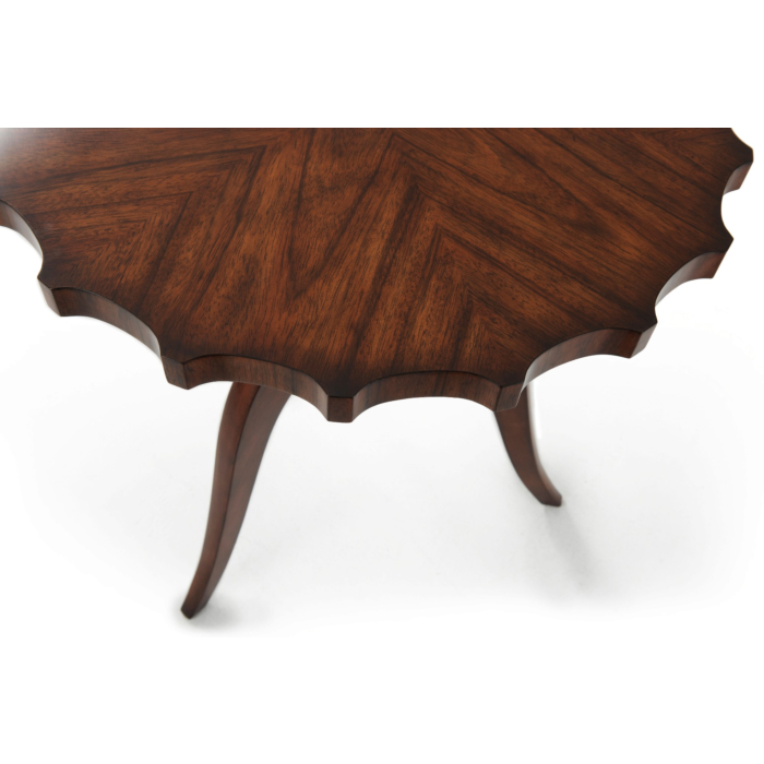 Theodore Alexander Modern Piecrust Accent Table