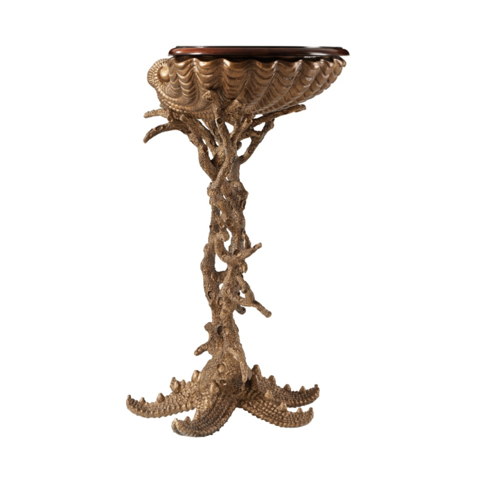 Theodore Alexander Gilt Grotto Accent Table