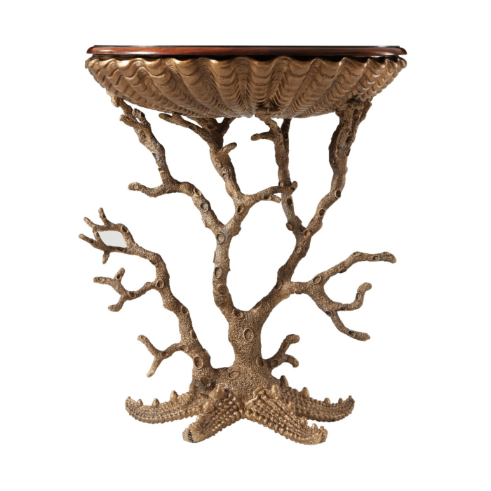 Theodore Alexander Gilt Grotto Accent Table
