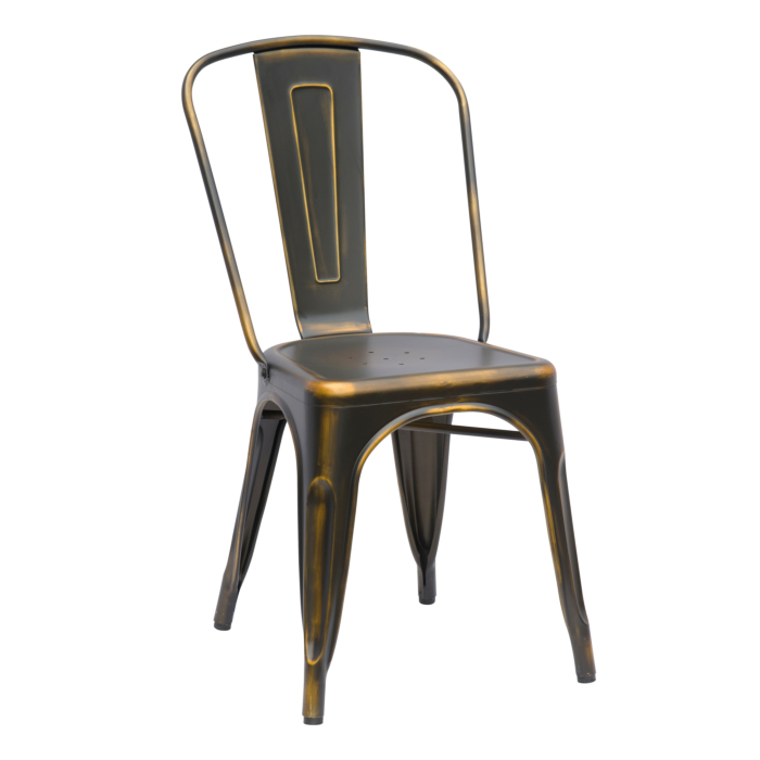 Chintaly Alfresco 8022 Side Chair, Antique Gold main product photo