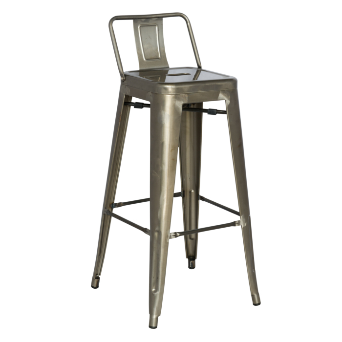 Chintaly Alfresco 8030 Bar Stool, Gun Metal main product photo