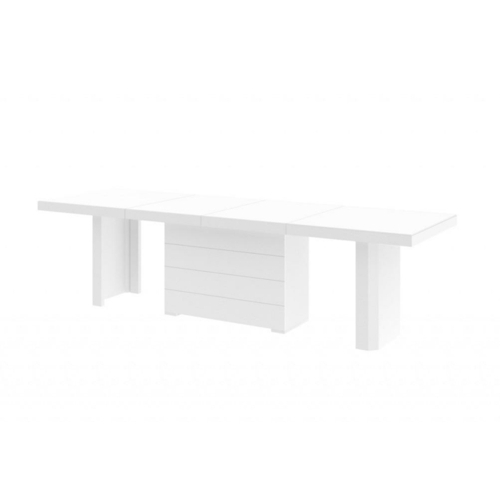 Cortex Kolos Dining-Conference Table with Four Extensions, White main product photo