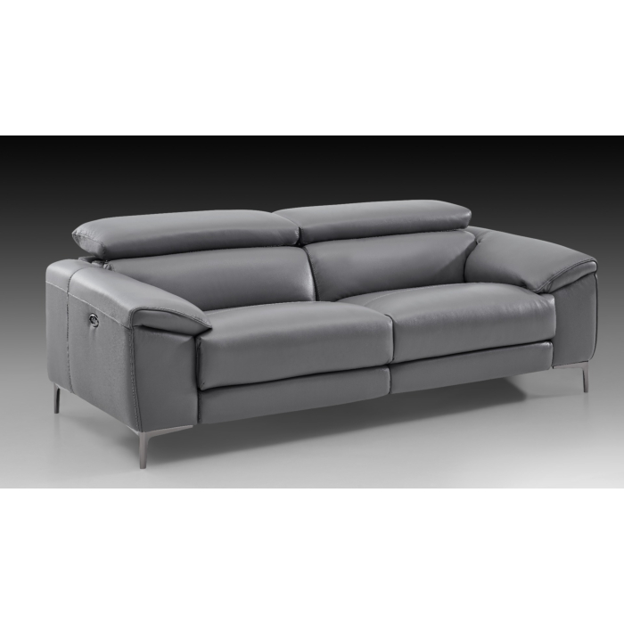 Lucca Leather Sofa With Power Recliners