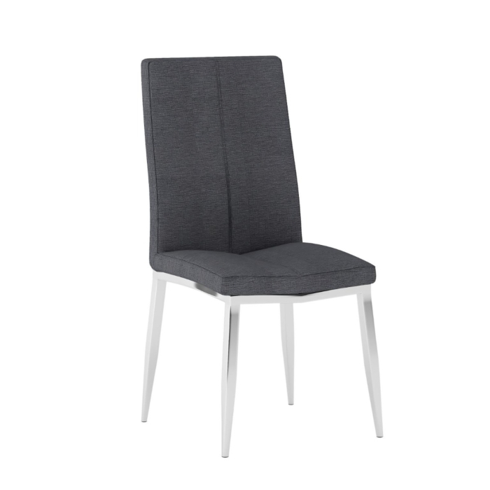 Chintaly Modern Curved Back Upholstered Side Chair 4 per box