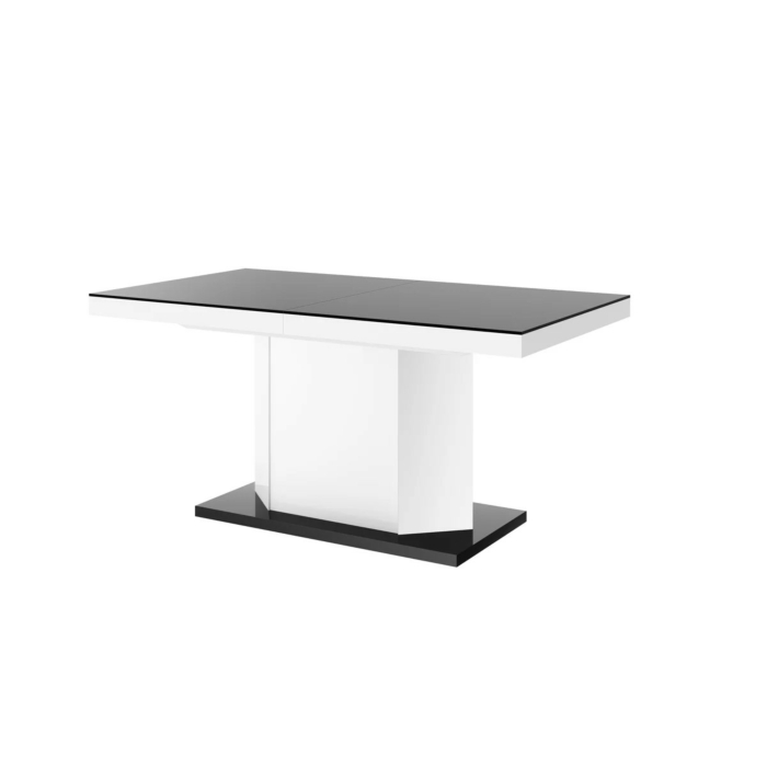 Cortex Amigo 63" Extendable Dining Table, Black-White main product photo