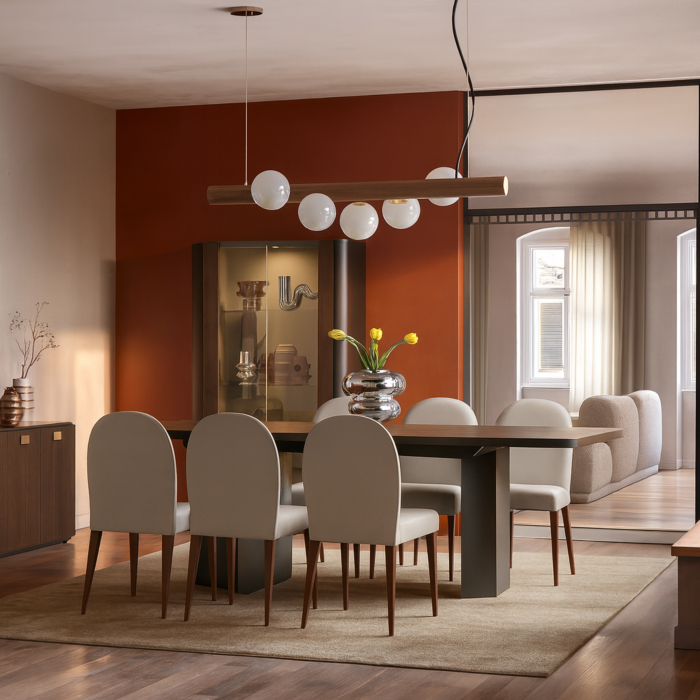 ALF Appia Dining Room Set – Italian Modern Elegance in Termocotto Oak main product photo