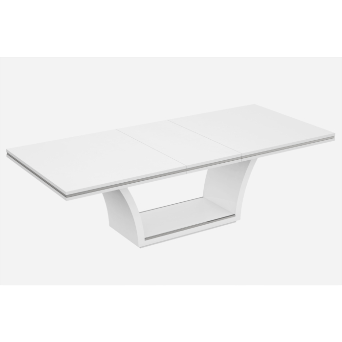 Ariana Extendable Dining Table, White High Gloss | Creative Furniture main product photo