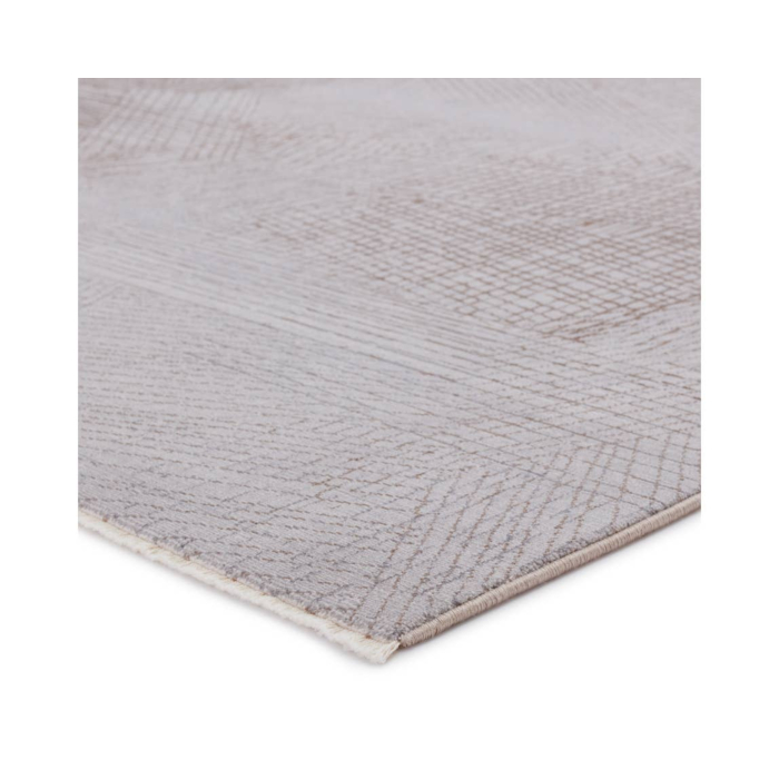 Jaipur Living Sayer Geometric Gray Taupe Runner Rug main product photo