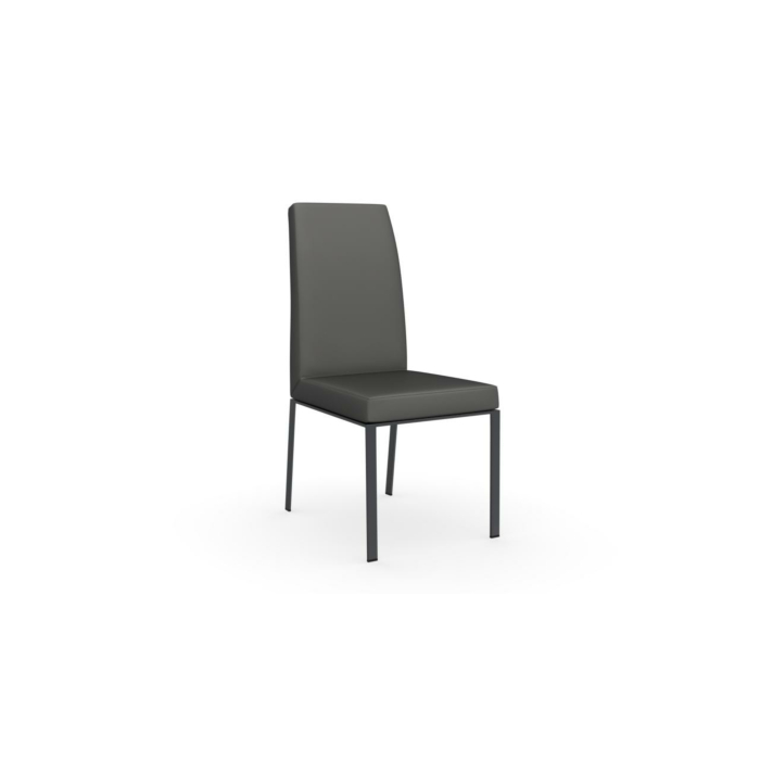 Calligaris Bess High-Backed Metal Chair, Leather Upholstered main product photo