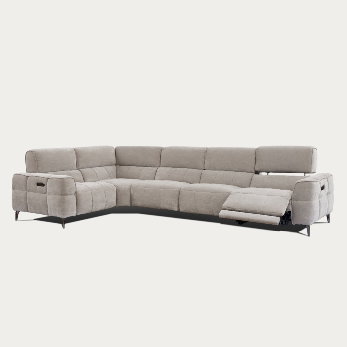 Cubo 5-Piece Fabric Sectional Sofa – Grey Mist | Creative Furniture main product photo