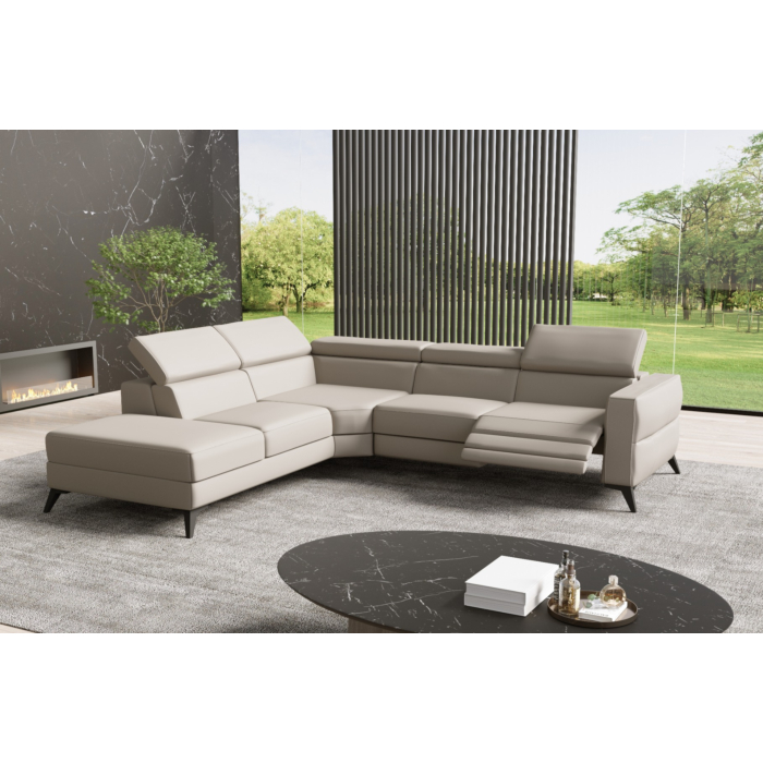 Fabi Sectional Sofa with Recliners, Gray| Creative Furniture main product photo