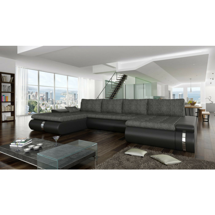 Cortex Fado Lux Sleeper Sectional Sofa, Gray main product photo