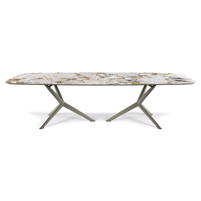 Atlantis Keramik Dining Table with Rounded Top 118" main product photo