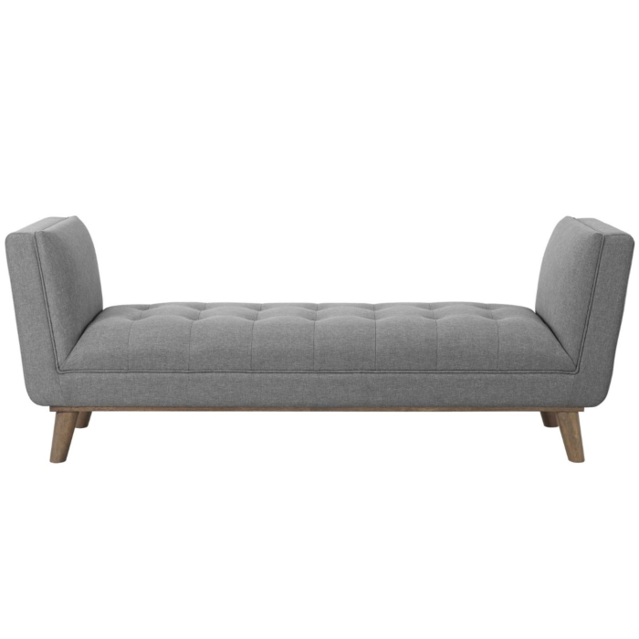 Tufted shop accent bench